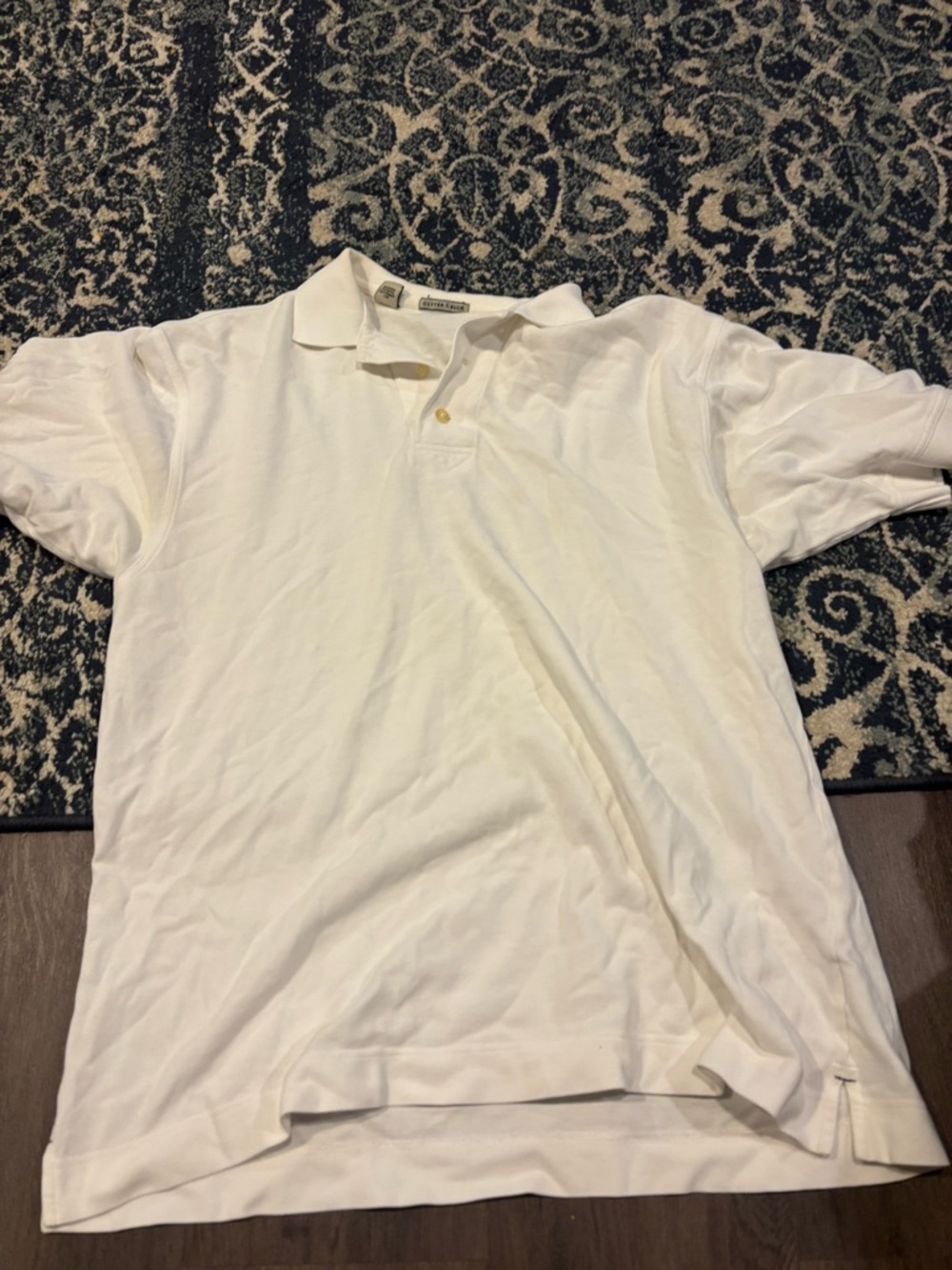 Cutter & Buck Men's White Polo Shirt